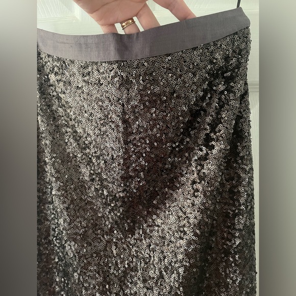 Pure Collection Gray Sequin Pencil Skirt - Picture 4 of 5